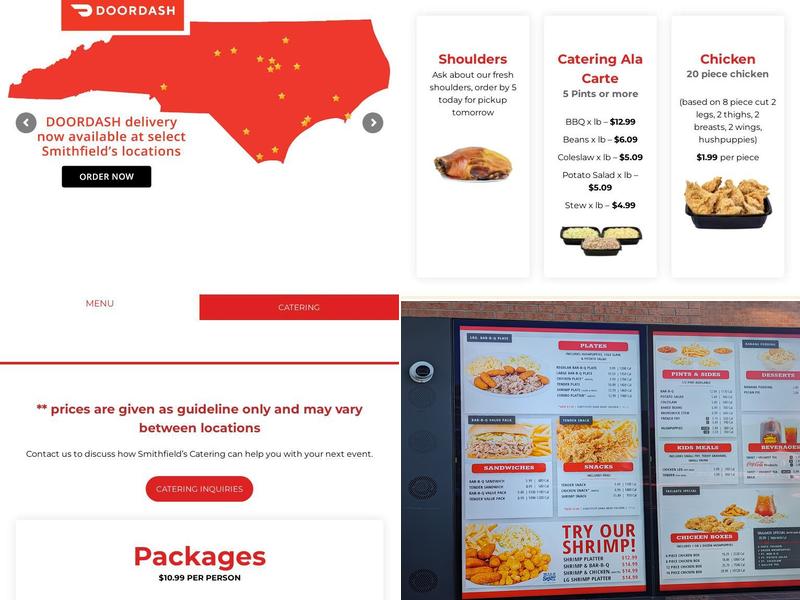 Smithfield's Chicken 'N Bar-B-Q Menu