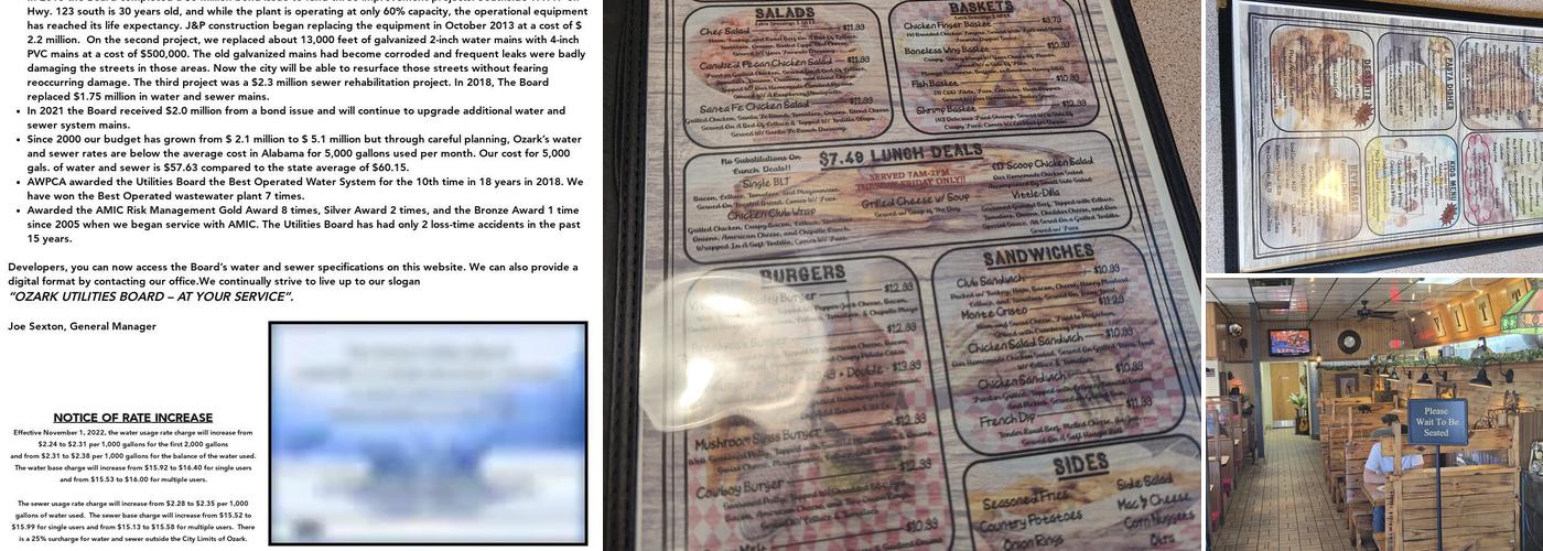 Vittles Cafe Menu