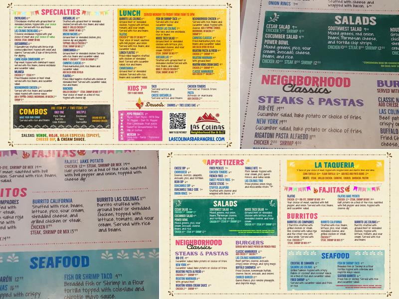 Las Colinas Neighborhood Bar & Grill Menu