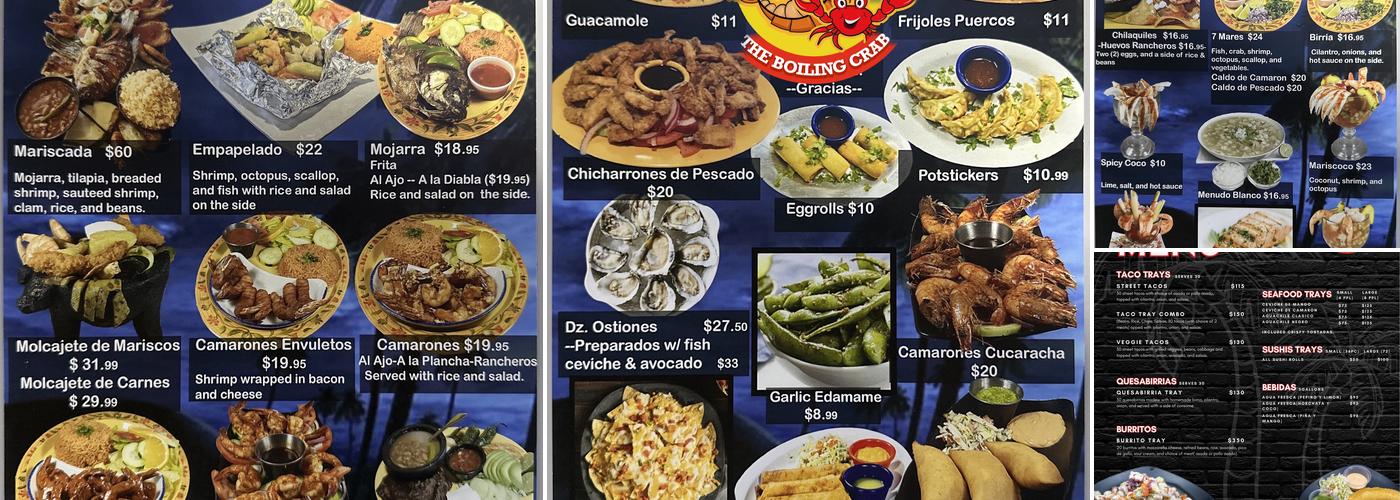 Mariscos El Pata Salada Menu