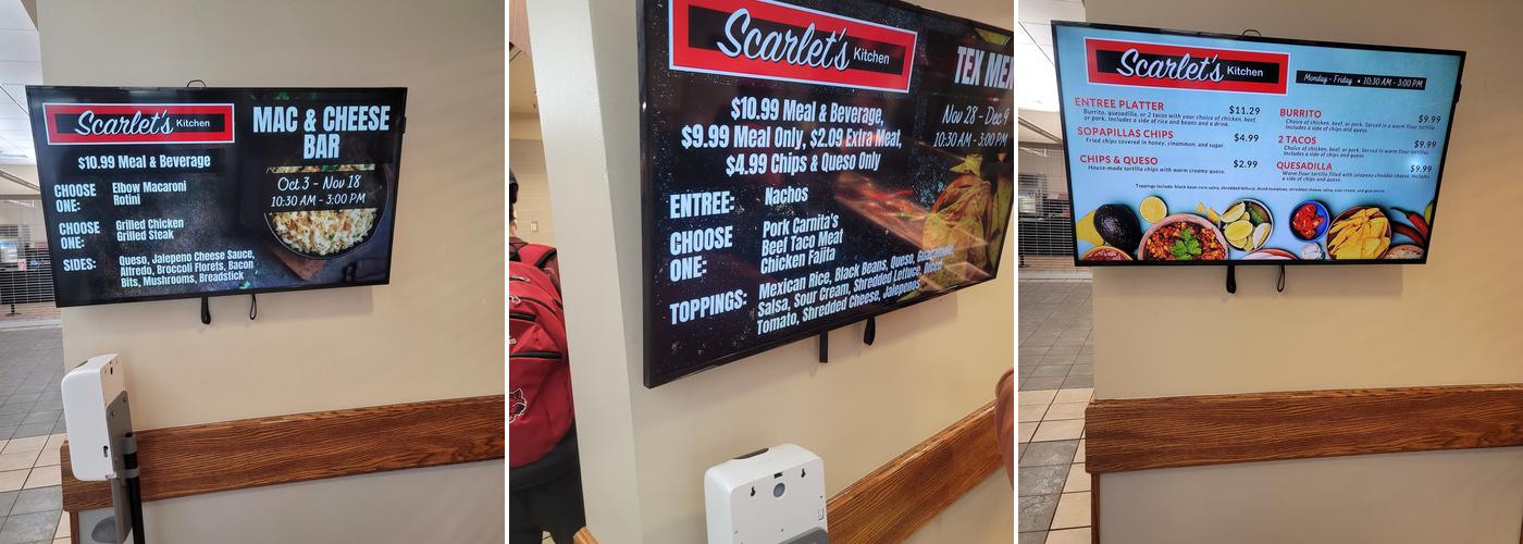 Scarlet's Kitchen Menu