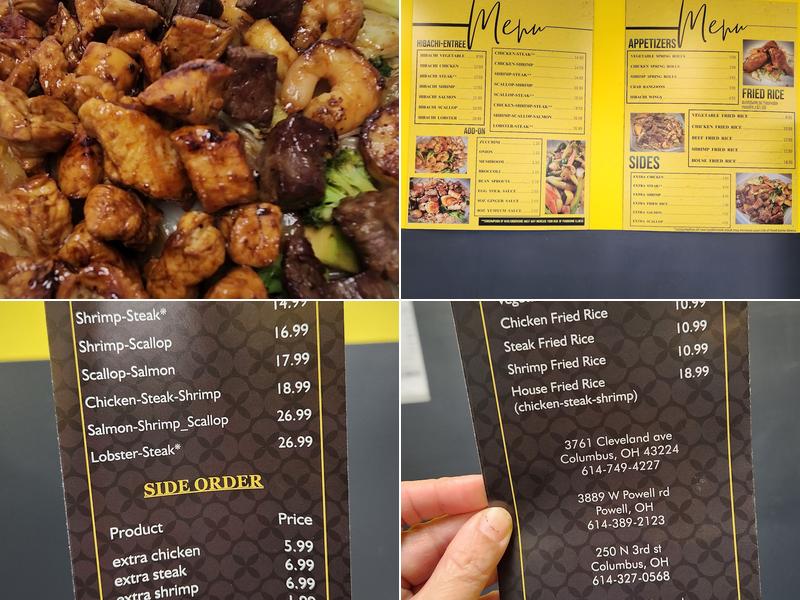 Mr. Hibachi Frebis Menu