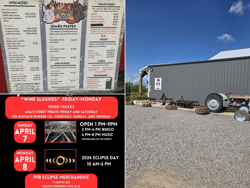 Pridgin Family Brewery Menu