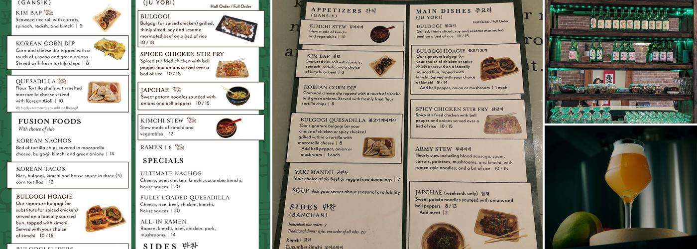 Pointer Brewery Menu