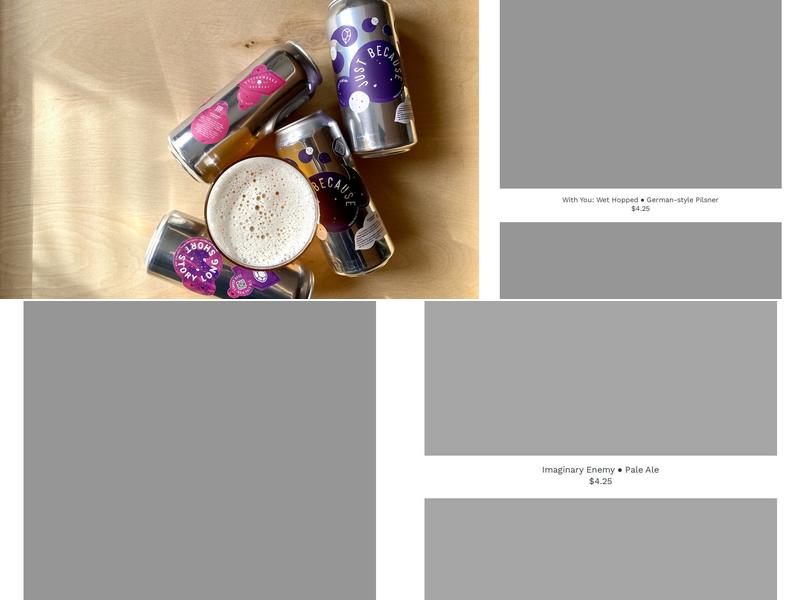 Origin Beer Project Menu