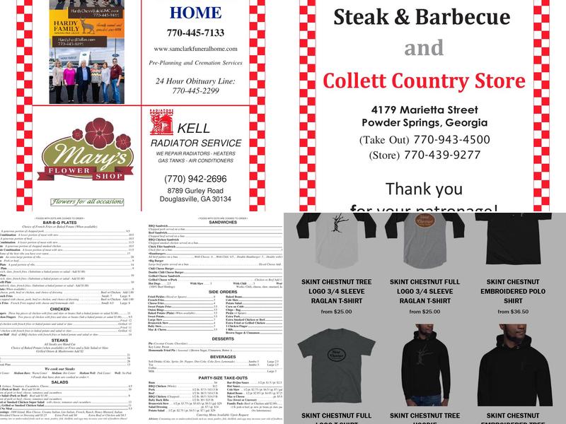 Skint Chestnut Brewing Company Menu