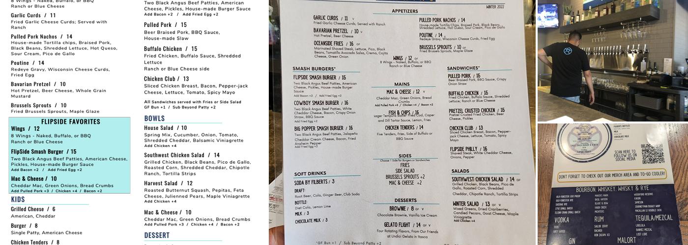 Flipside Brewing Menu