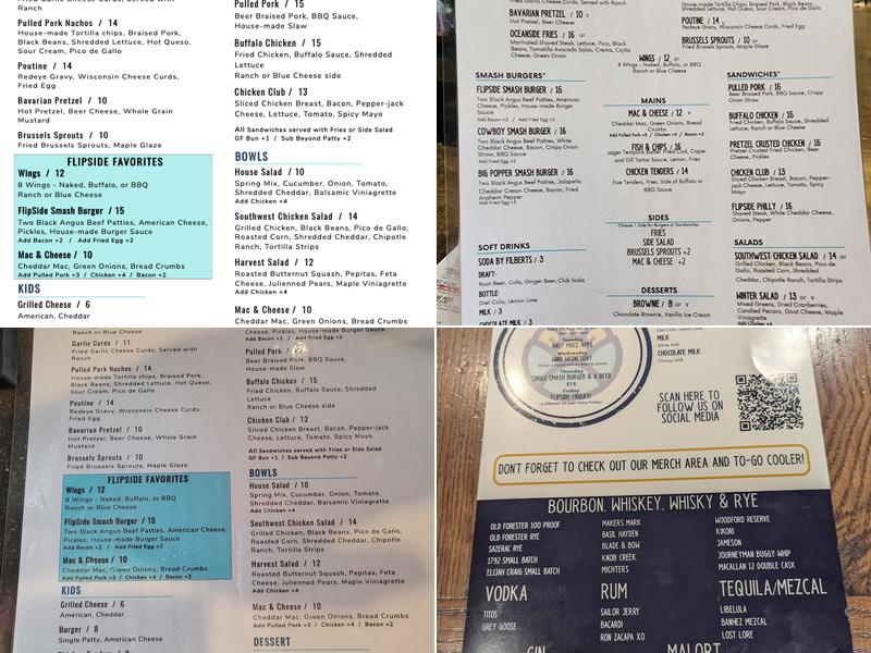 Flipside Brewing Menu