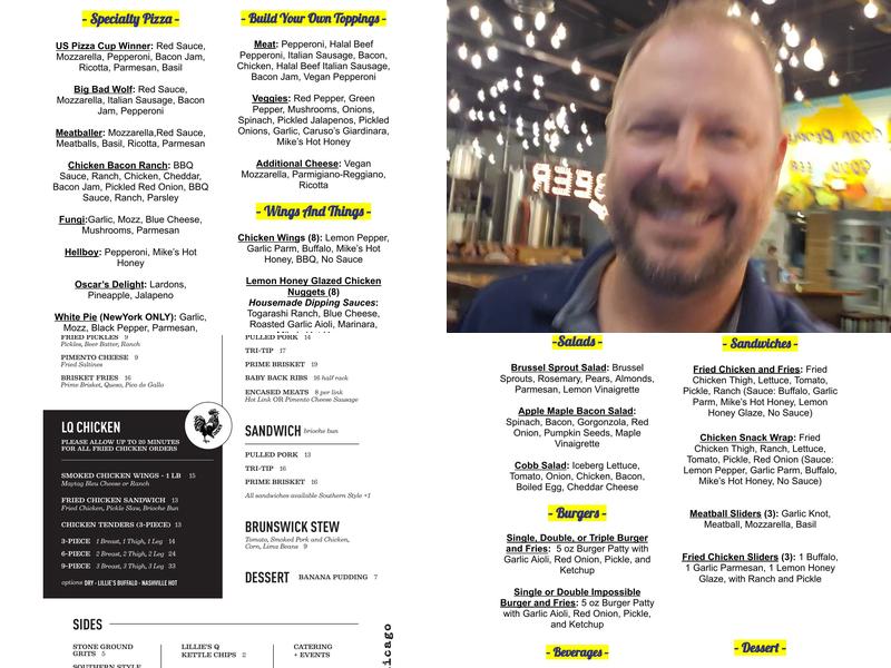District Brew Yards Menu