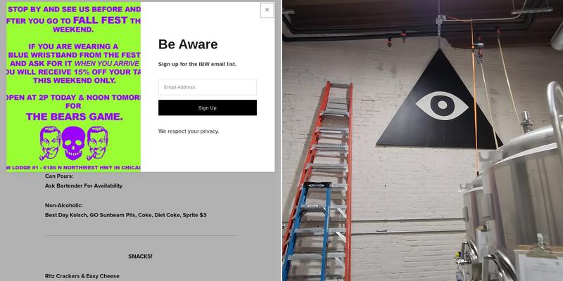 Illuminated Brew Works Menu