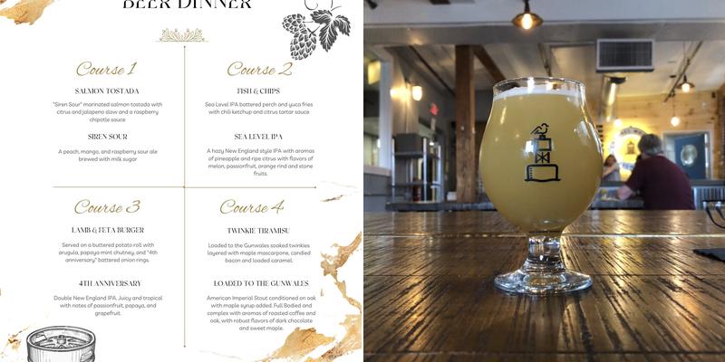 Coastal Mass. Brewing Menu