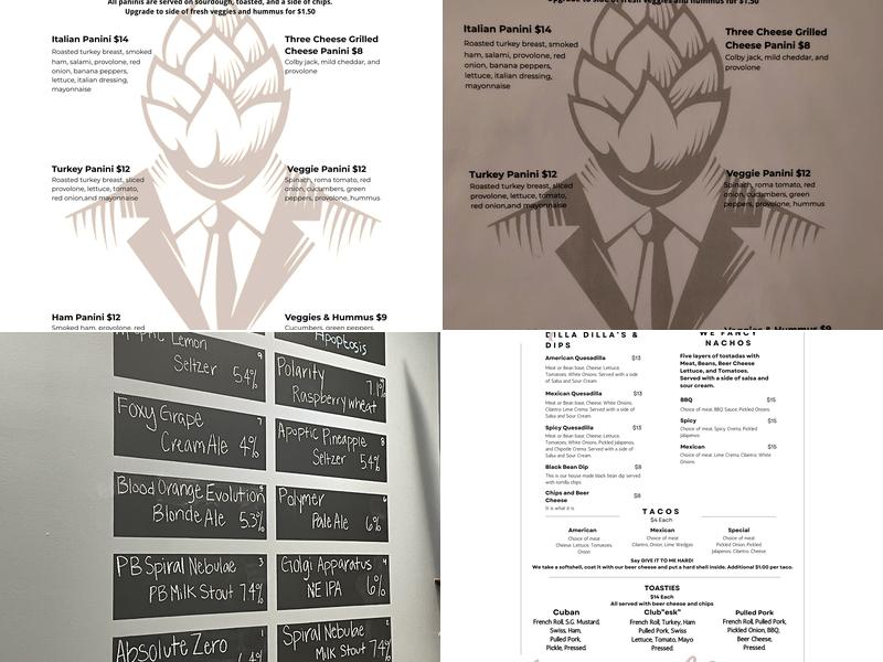 Apoptosis Brewing Company Menu