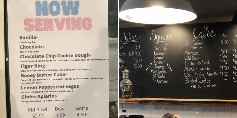 Fireside Bakes and Brews Menu