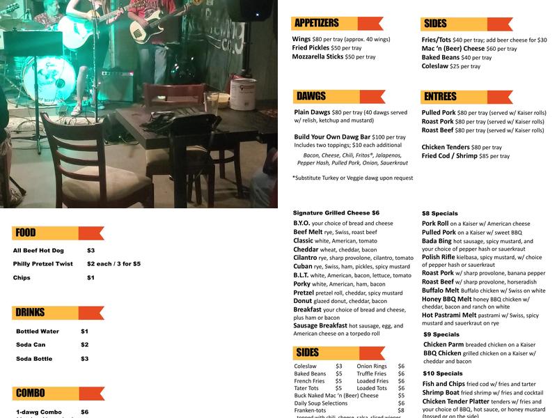 Naked Brewing Bristol Taproom Menu