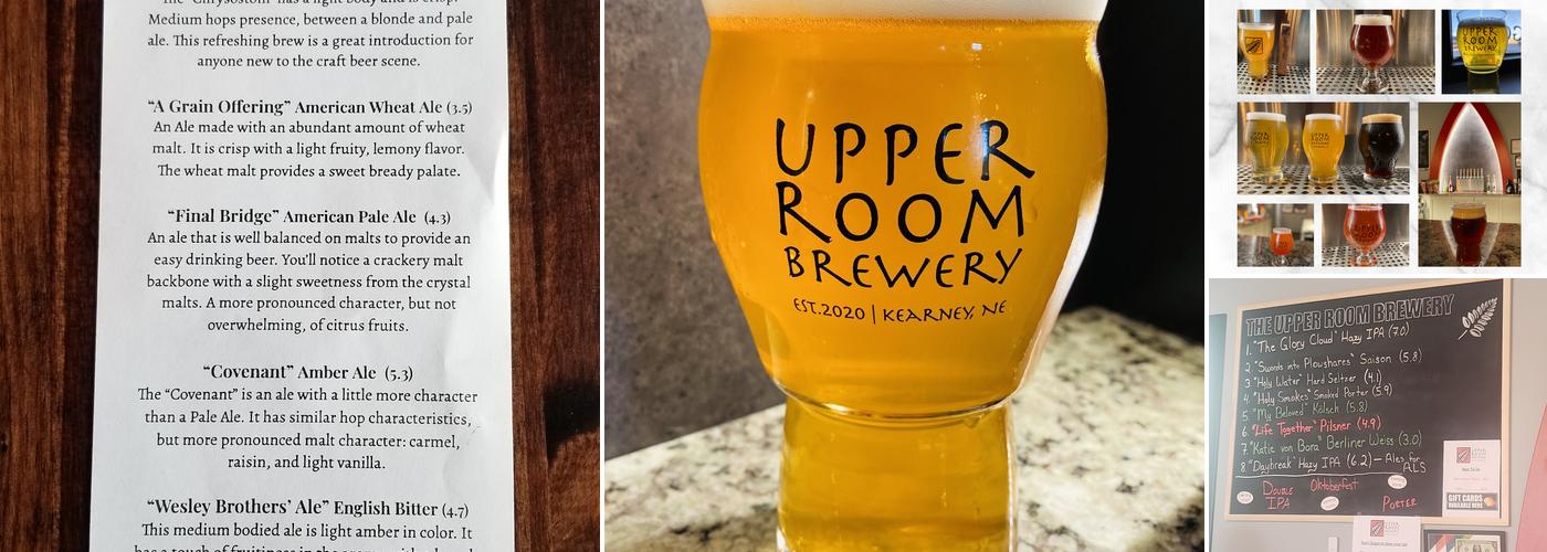 Upper Room Brewery Menu