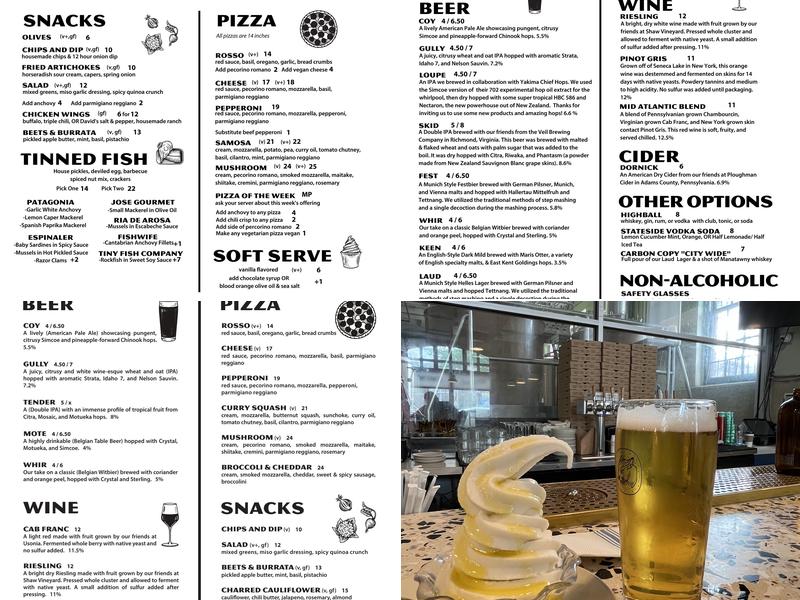 Carbon Copy Menu