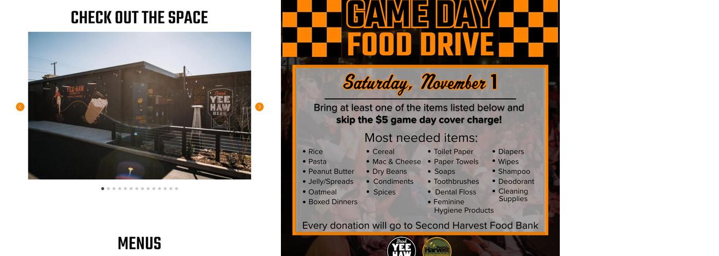 Yee-Haw Brewing (Knoxville) Menu