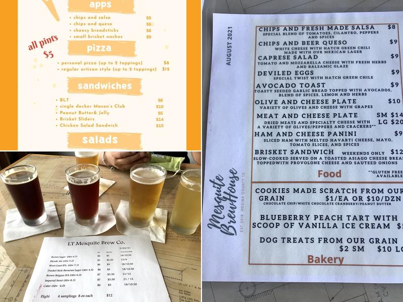 LT Mesquite Brew Co. Menu