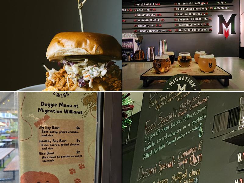 Migration Brewing x Pápa's Frita - Williams Menu