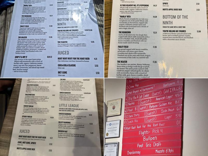 Studly Brewing Company Menu