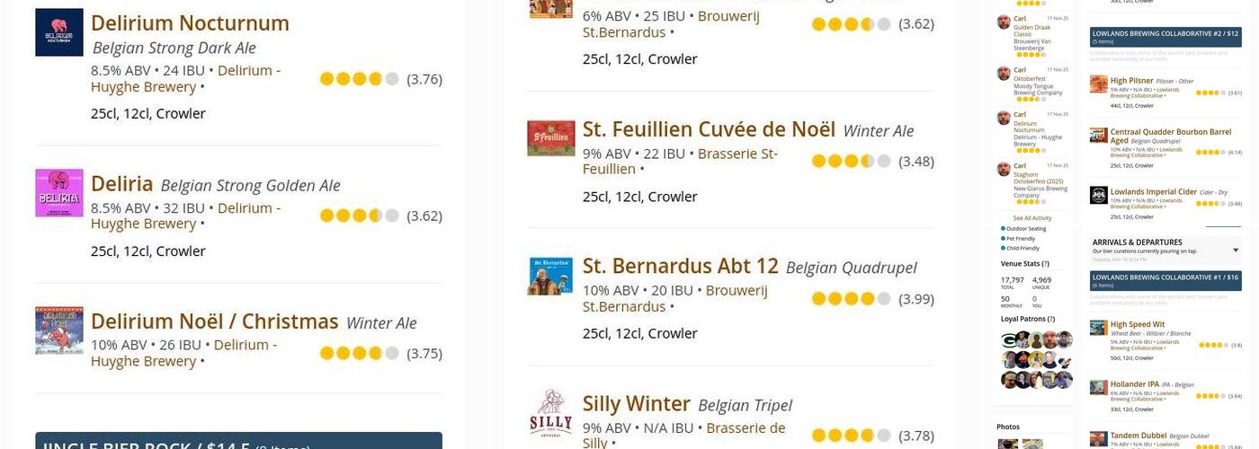 New Barons Brewing Cooperative Menu