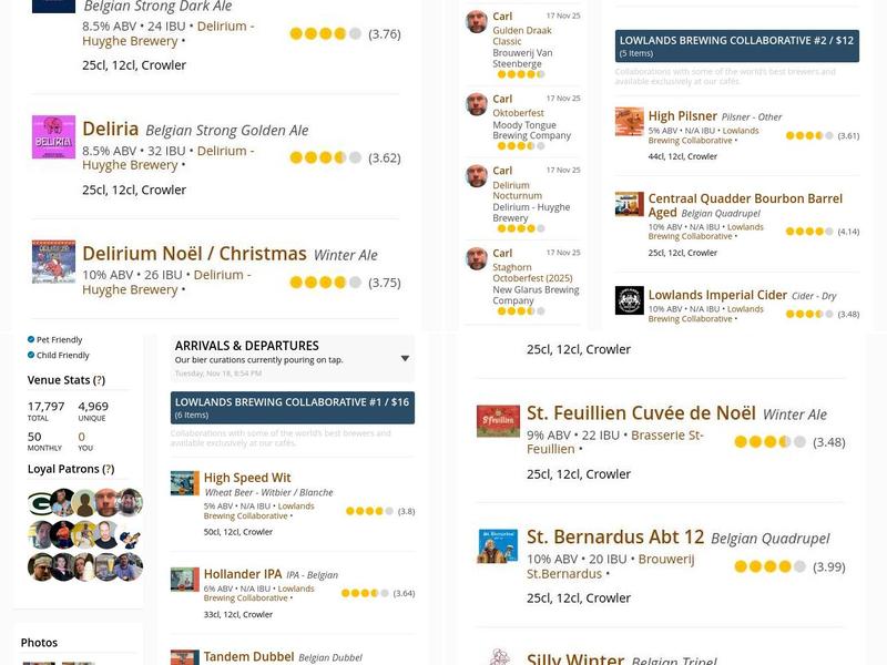 New Barons Brewing Cooperative Menu