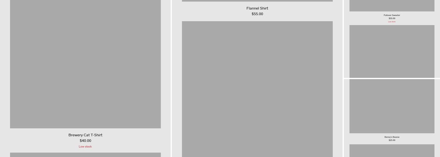 Benny Boy Brewing Menu