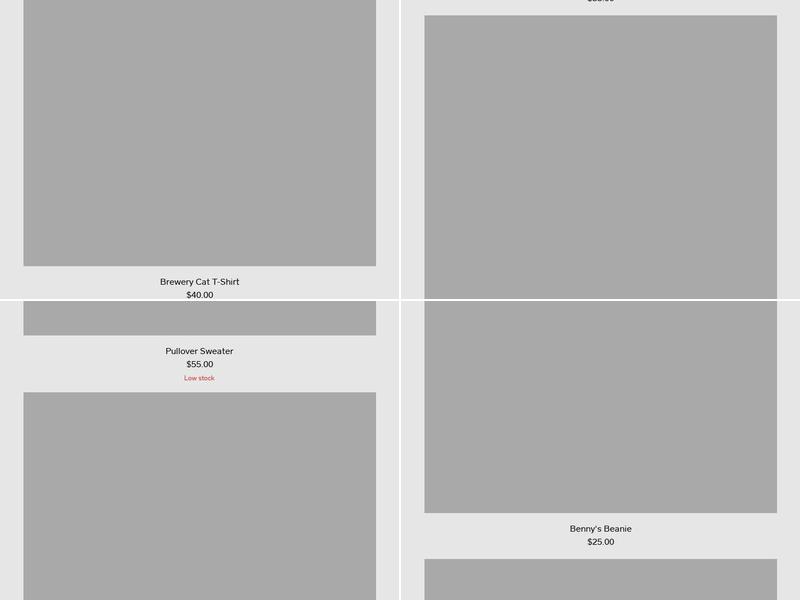 Benny Boy Brewing Menu