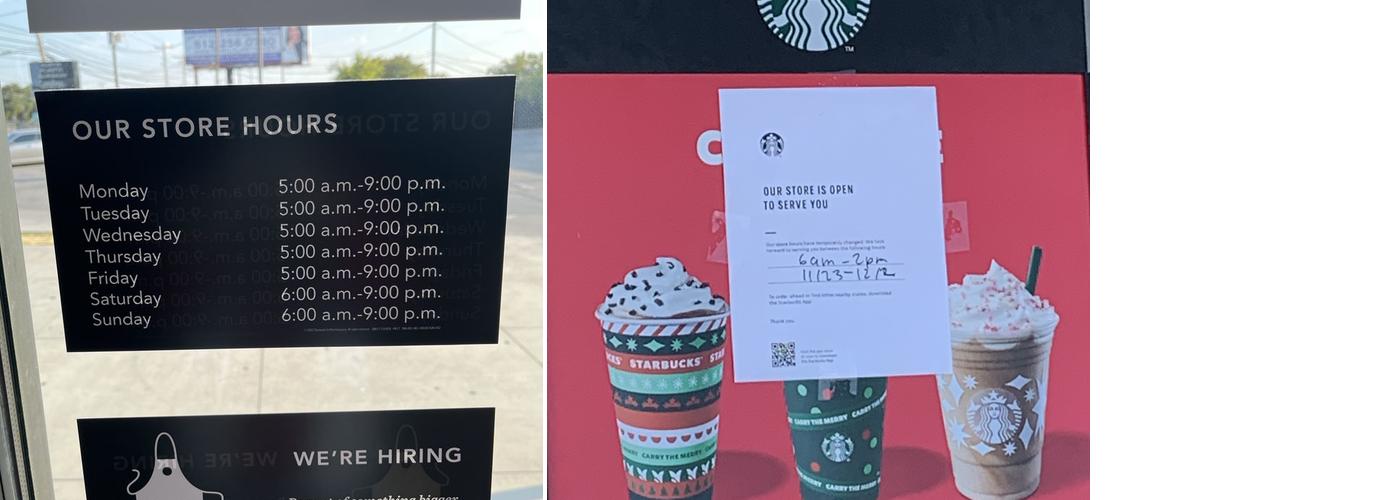 Starbucks Menu