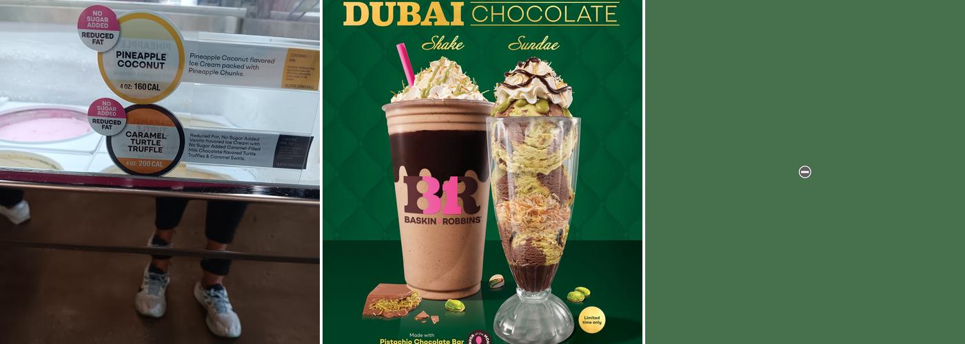 Baskin-Robbins Menu