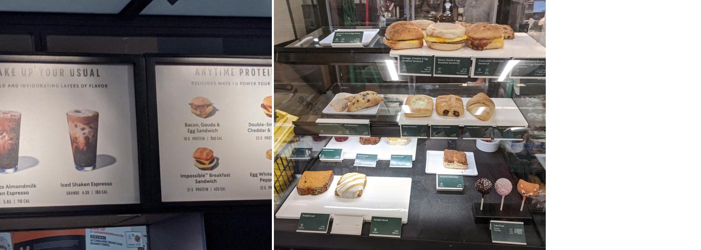 Starbucks Menu