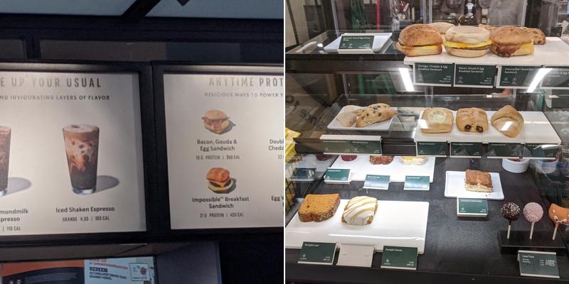 Starbucks Menu