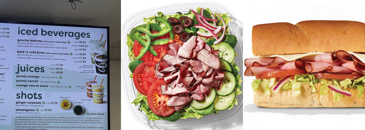 Subway Menu