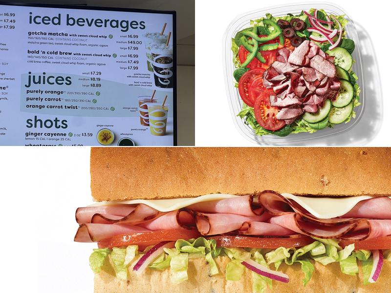 Subway Menu