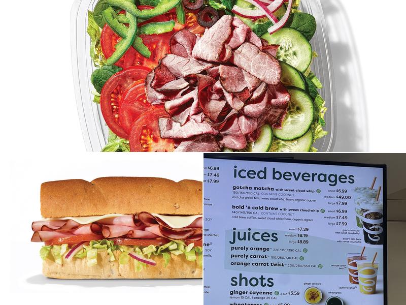 Subway Menu