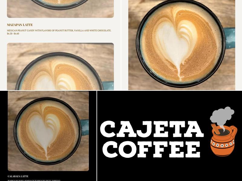Cajeta Coffee Menu
