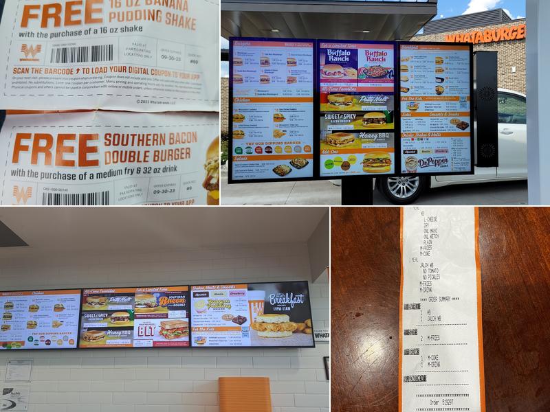 Whataburger Menu