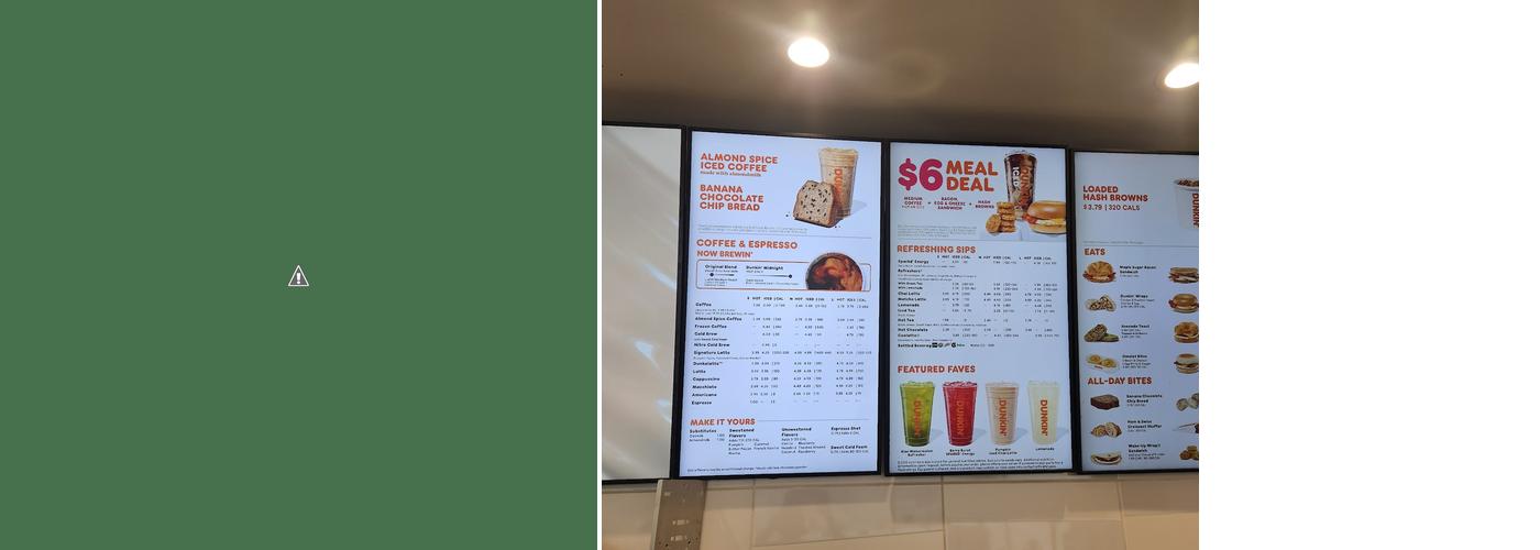 Dunkin' Menu