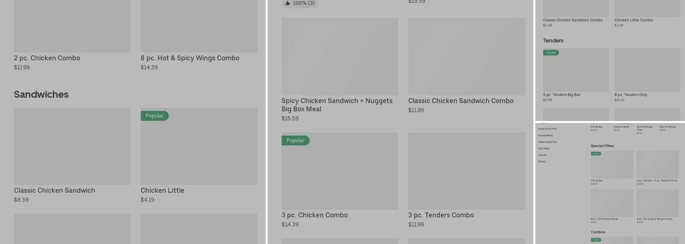KFC Menu