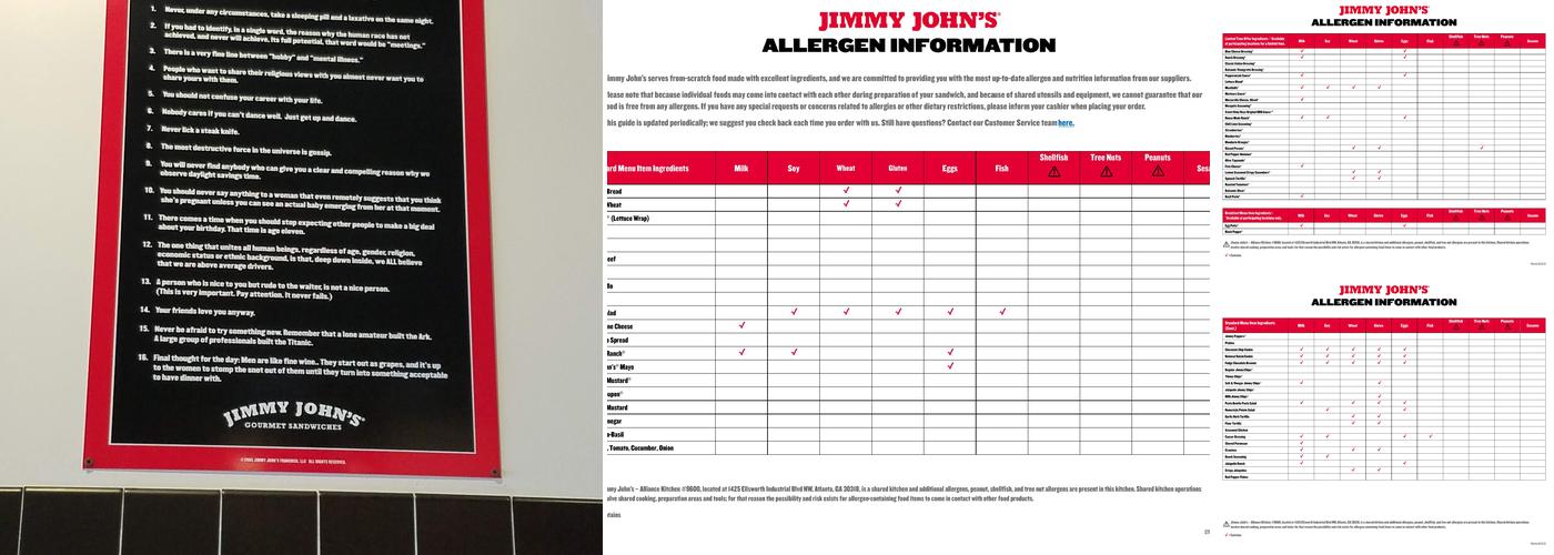 Jimmy John's Menu