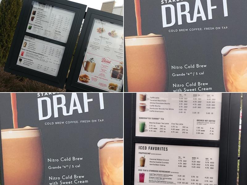 Starbucks Coffee Company Menu