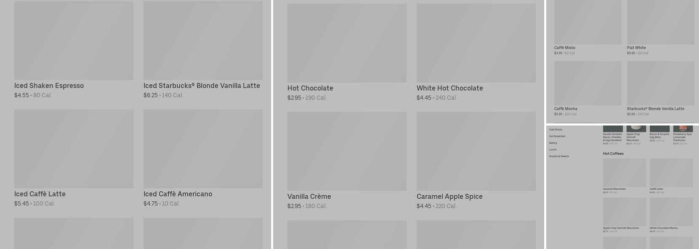 Starbucks Menu