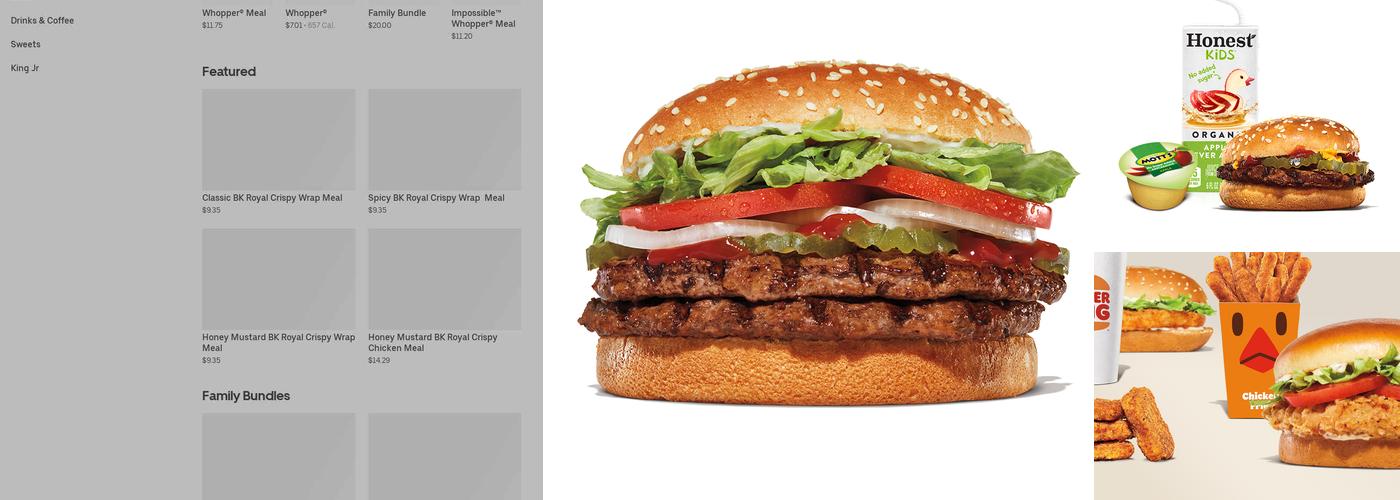 Burger King Menu
