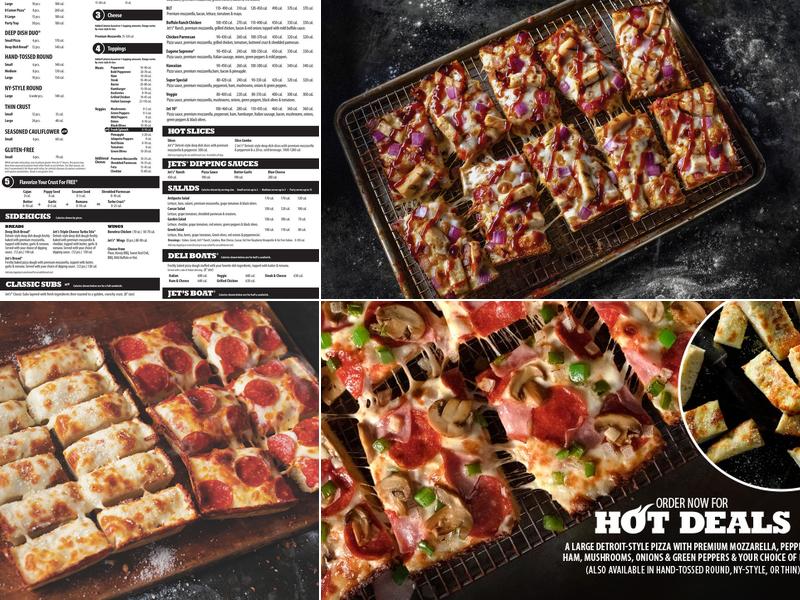 Jet's Pizza Menu