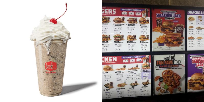Jack in the Box Menu