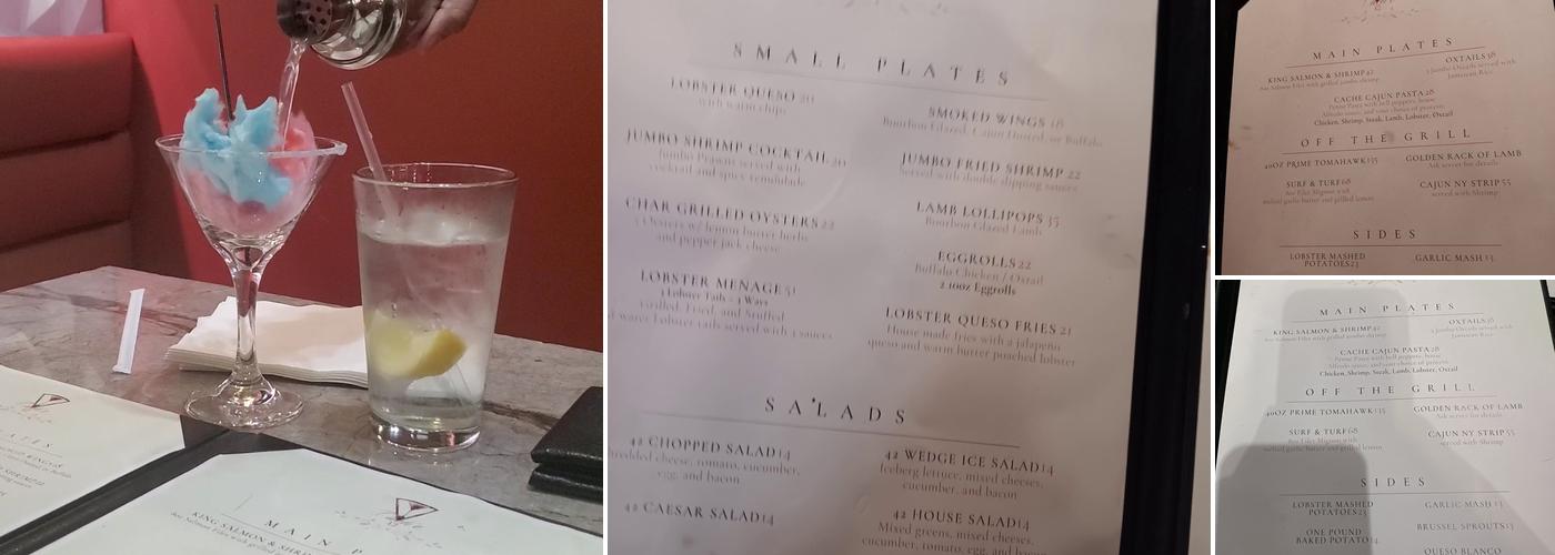 Cache 42 Kitchen & Cocktails Menu