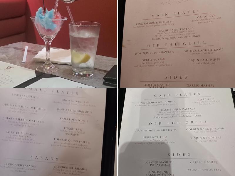 Cache 42 Kitchen & Cocktails Menu