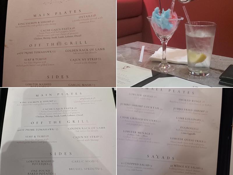 Cache 42 Kitchen & Cocktails Menu