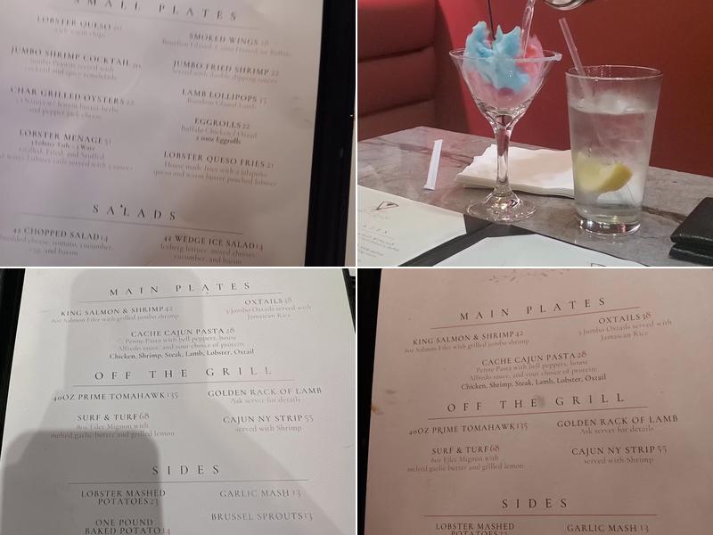 Cache 42 Kitchen & Cocktails Menu