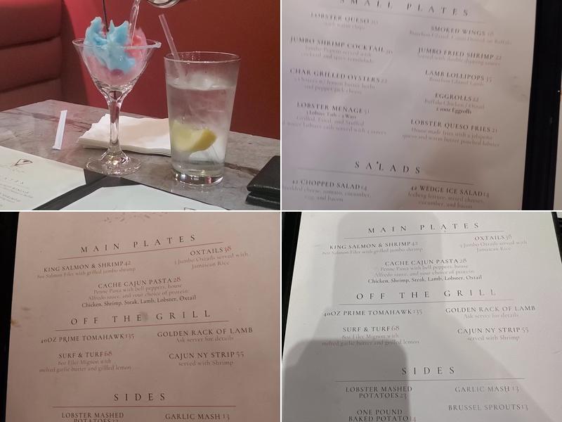 Cache 42 Kitchen & Cocktails Menu
